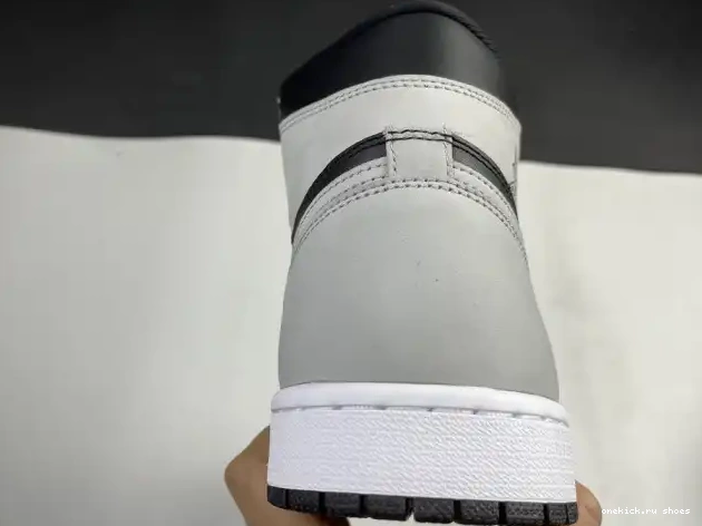 Rep Light Jordan Smoke 1 Grey Air White 555088-035 Black High Retro 0515
